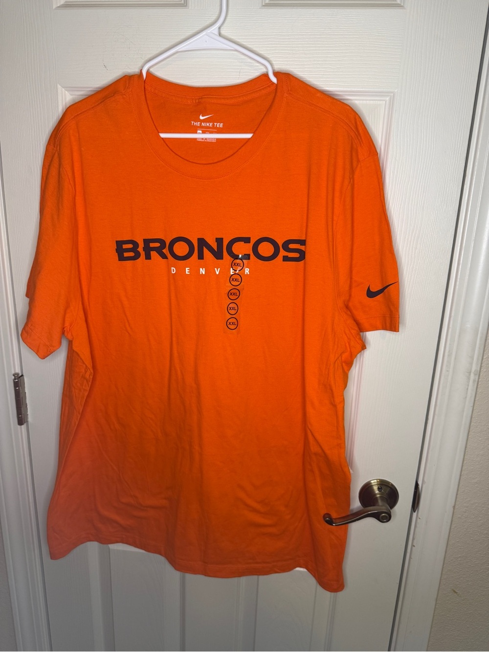 Nike Denver Broncos Orange Graphic T-Shirt Men's Size XXL NFL Fan Gear